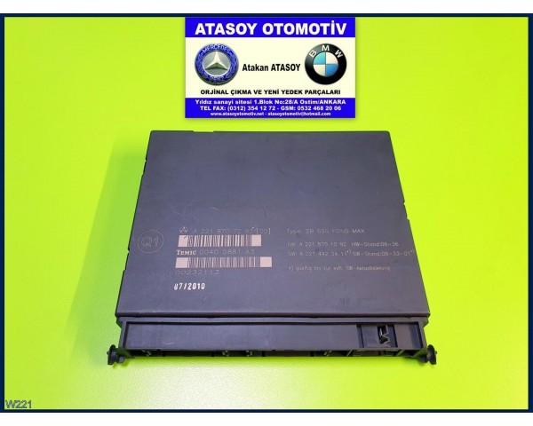 MERCEDES W221 KOLTUK BEYNİ ARKA A2219027001 A2218701092 A2218708386 A2218701092 A2218201926 A2219002202 A2219015300 A2214423411 A2214423111 A2114422411 A2214421311 A2214422511 A2214421911 A2214421111